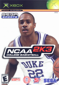 NCAA College Basketball 2K3 Xbox US box art